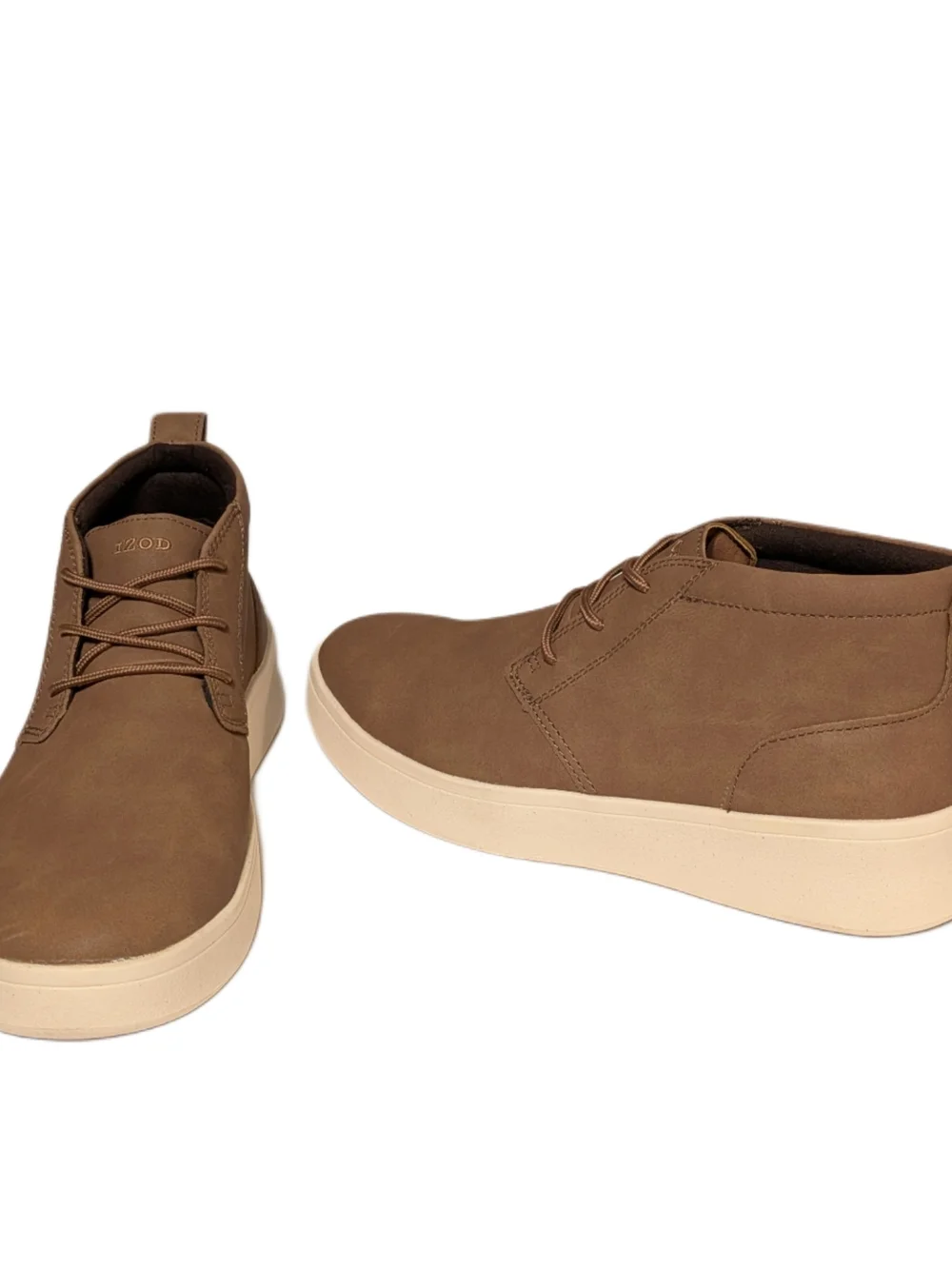 IZOD Palmer Chukka Boots Mens 8M Brown Memory Foam Lace Up Casual Shoes 1815298